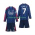 Camisola Arsenal Saka 7 Criança Equipamento Segundo 2025-2026 Manga Comprida